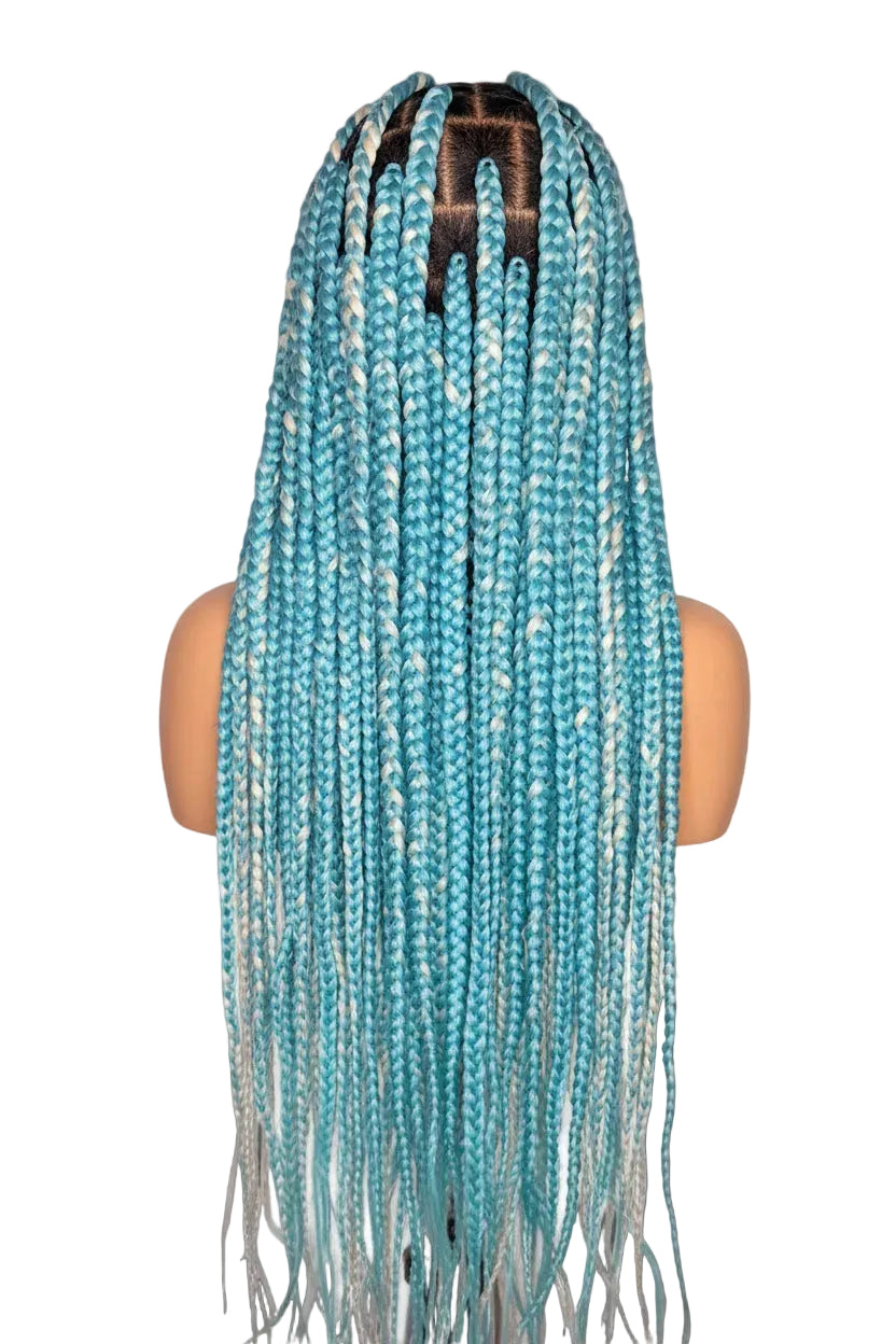 Icy Blonde Knotless Braided Wig