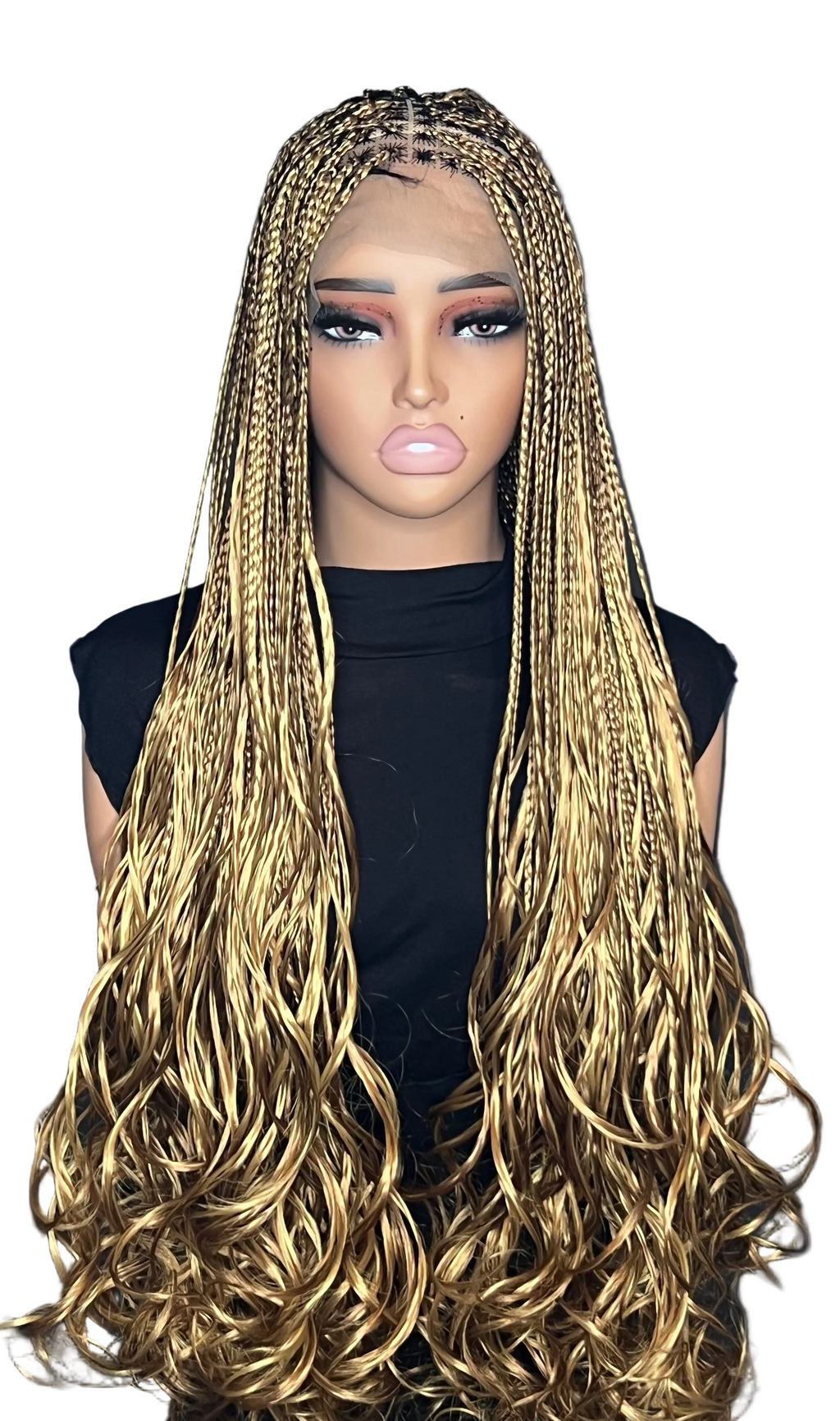 French Curly Braided wigHair