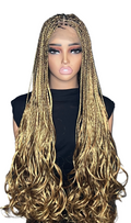 French Curly Braided wigHair