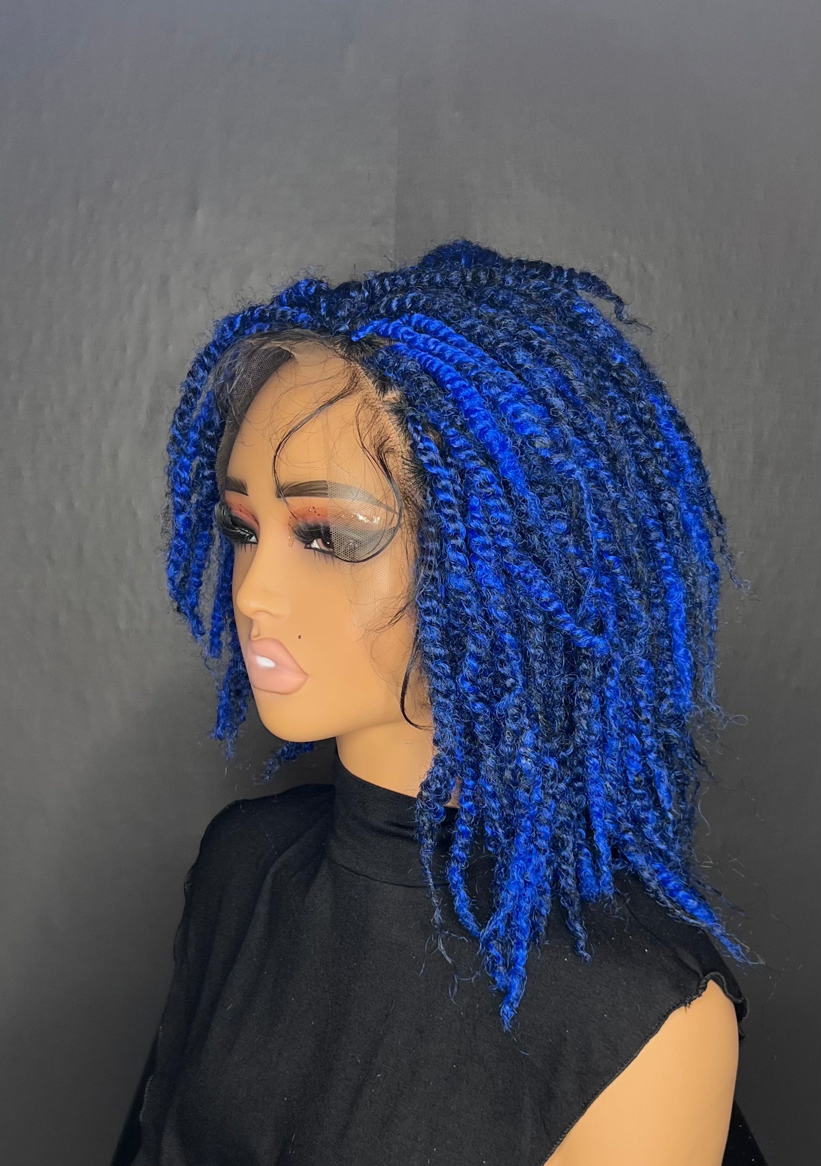 Royal Blue Twist Bob