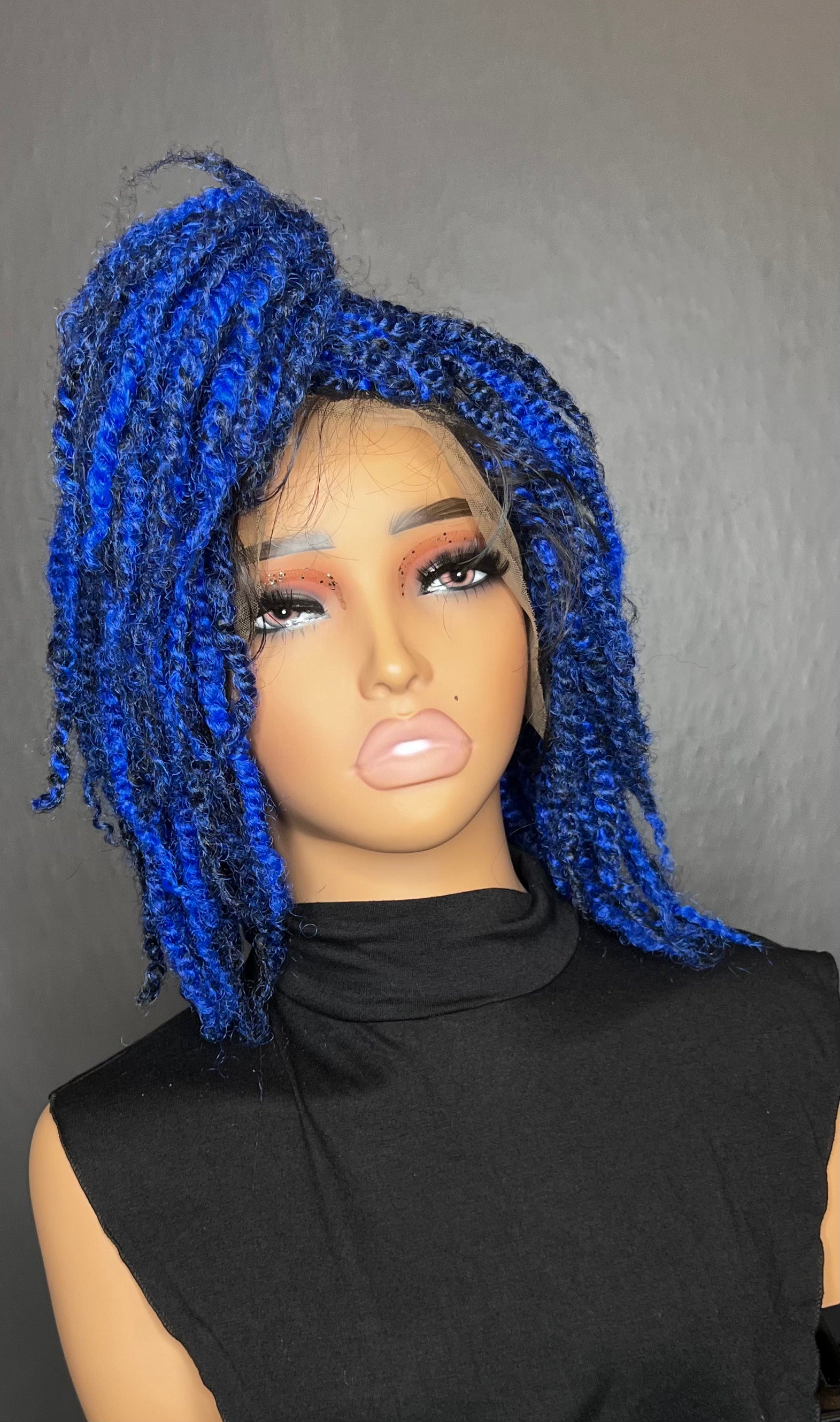 Royal Blue Twist Bob