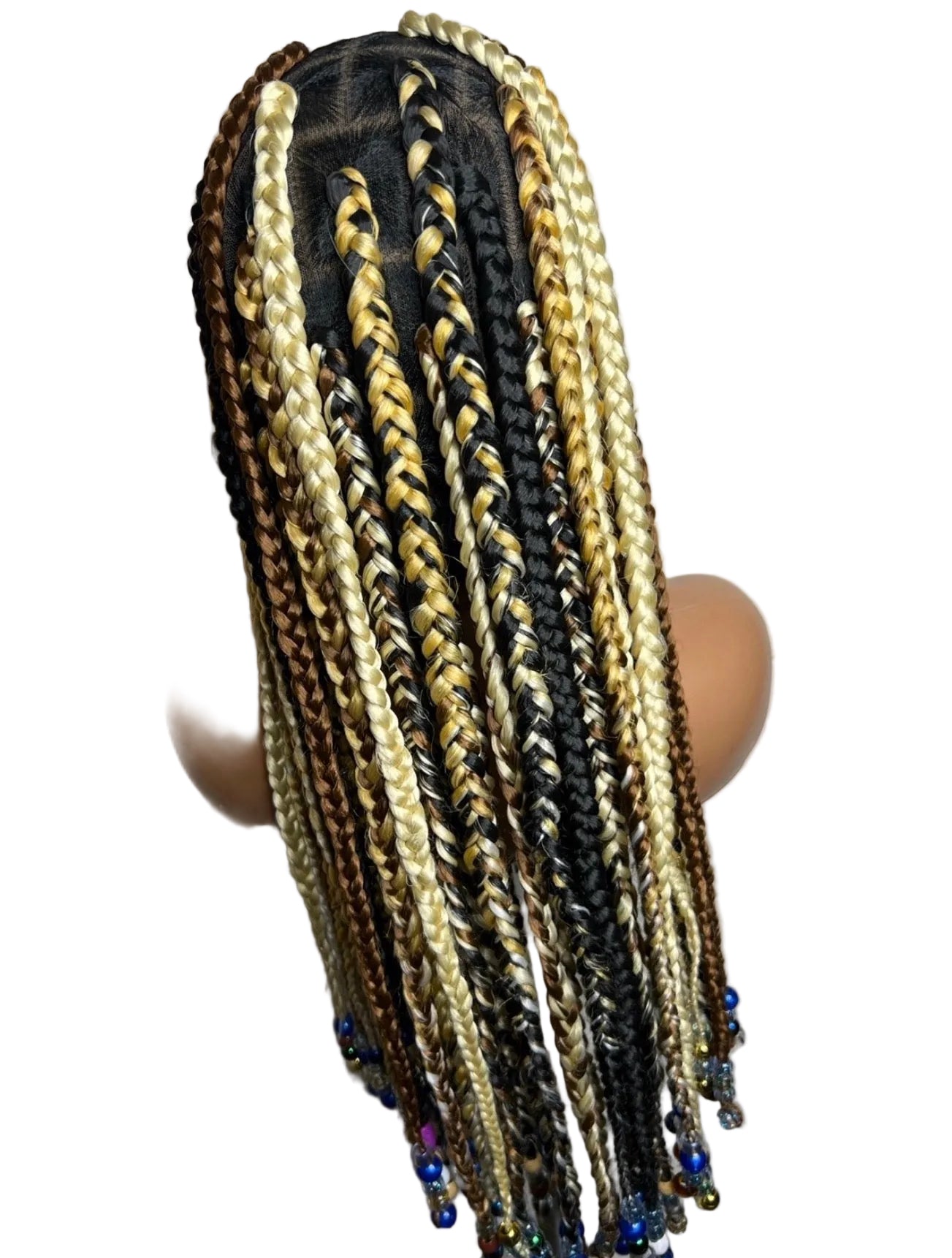 Knotless Braided Wig – Beaded Style