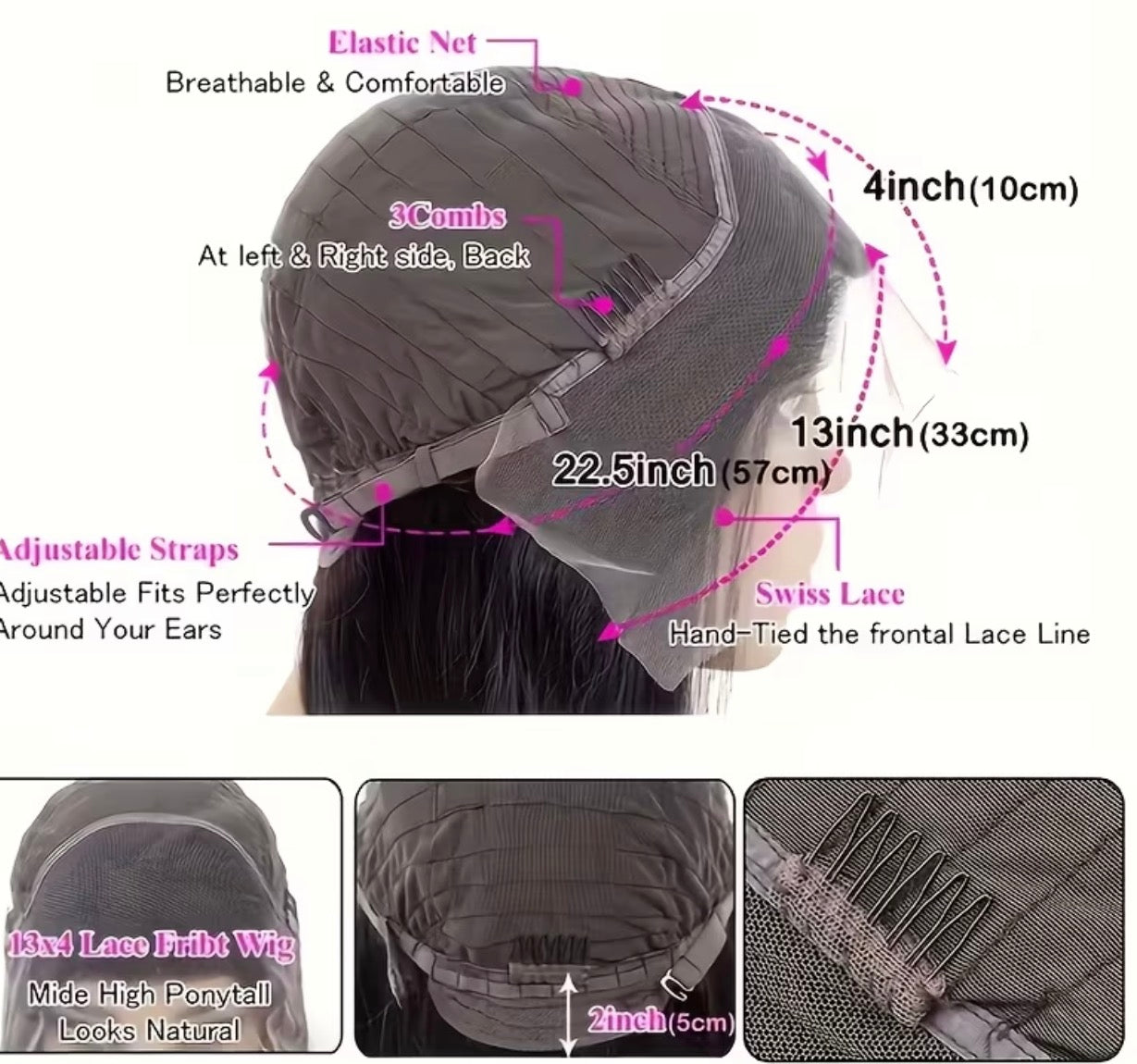 Bob Wigs Human Hair Human Hair 13x4 HD Lace Frontal 250% Density Short Straight Lace Front Bob Wigs for Women Human Hair Pre Plucked