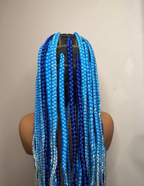 28” Knotless Braided Wig – Full Lace Glueless