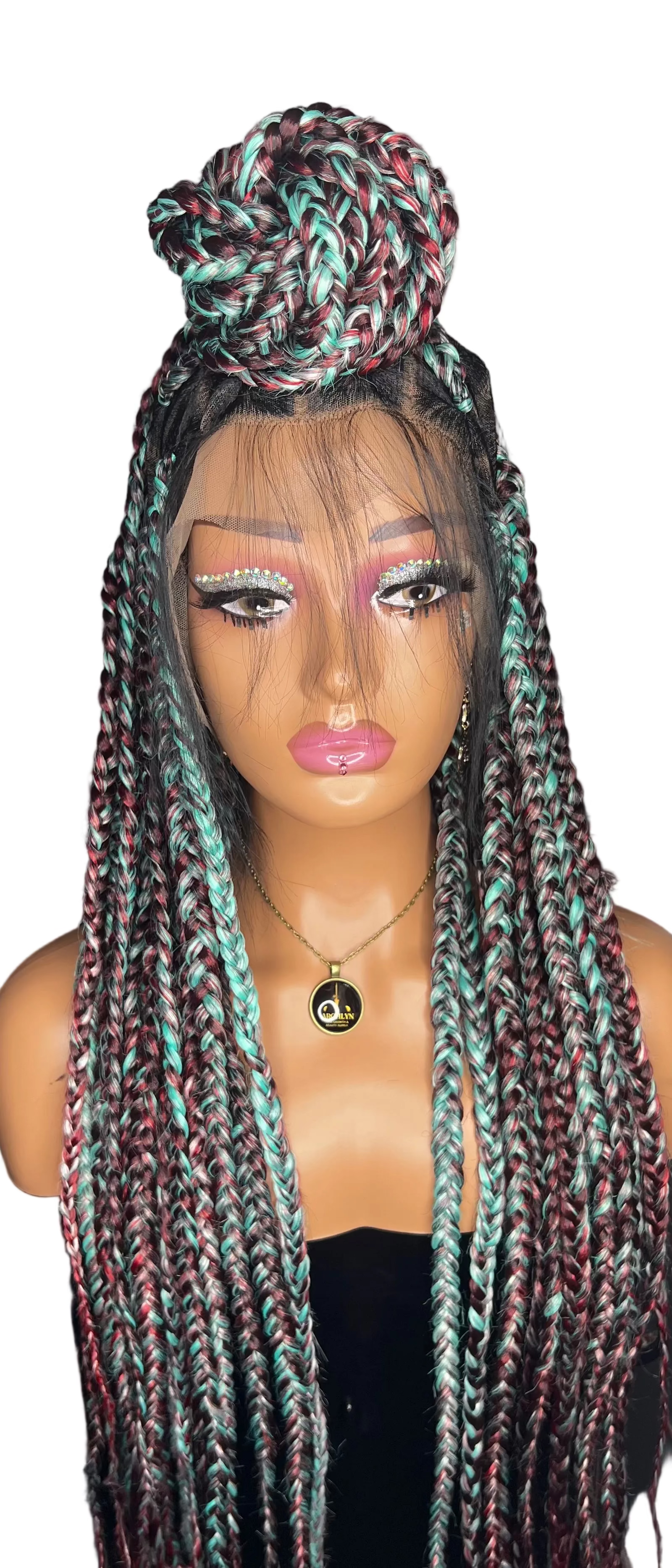 Full lace Ocean Berry Knotless Braided Wig