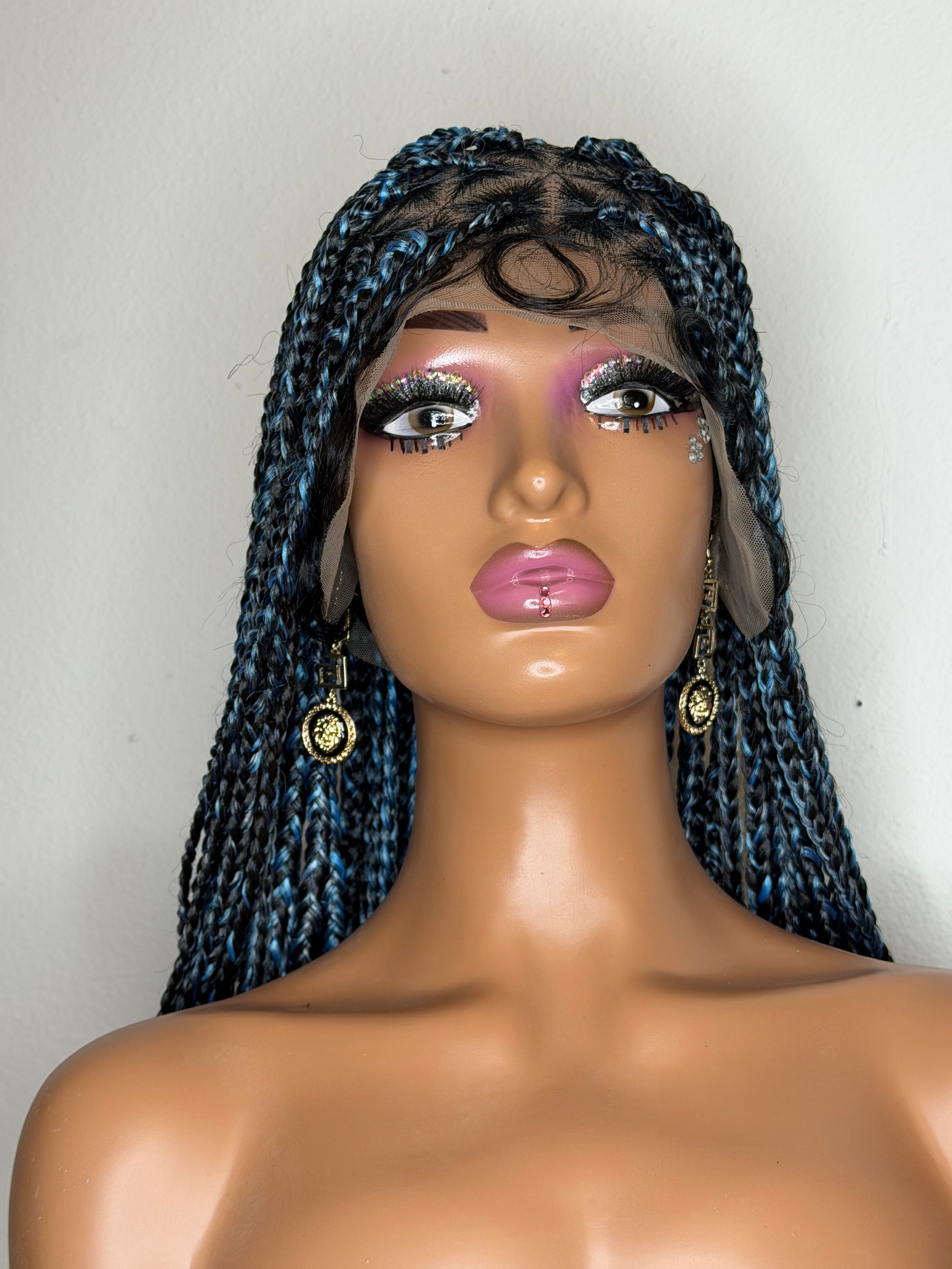 Box Braided Wig – Lace Front