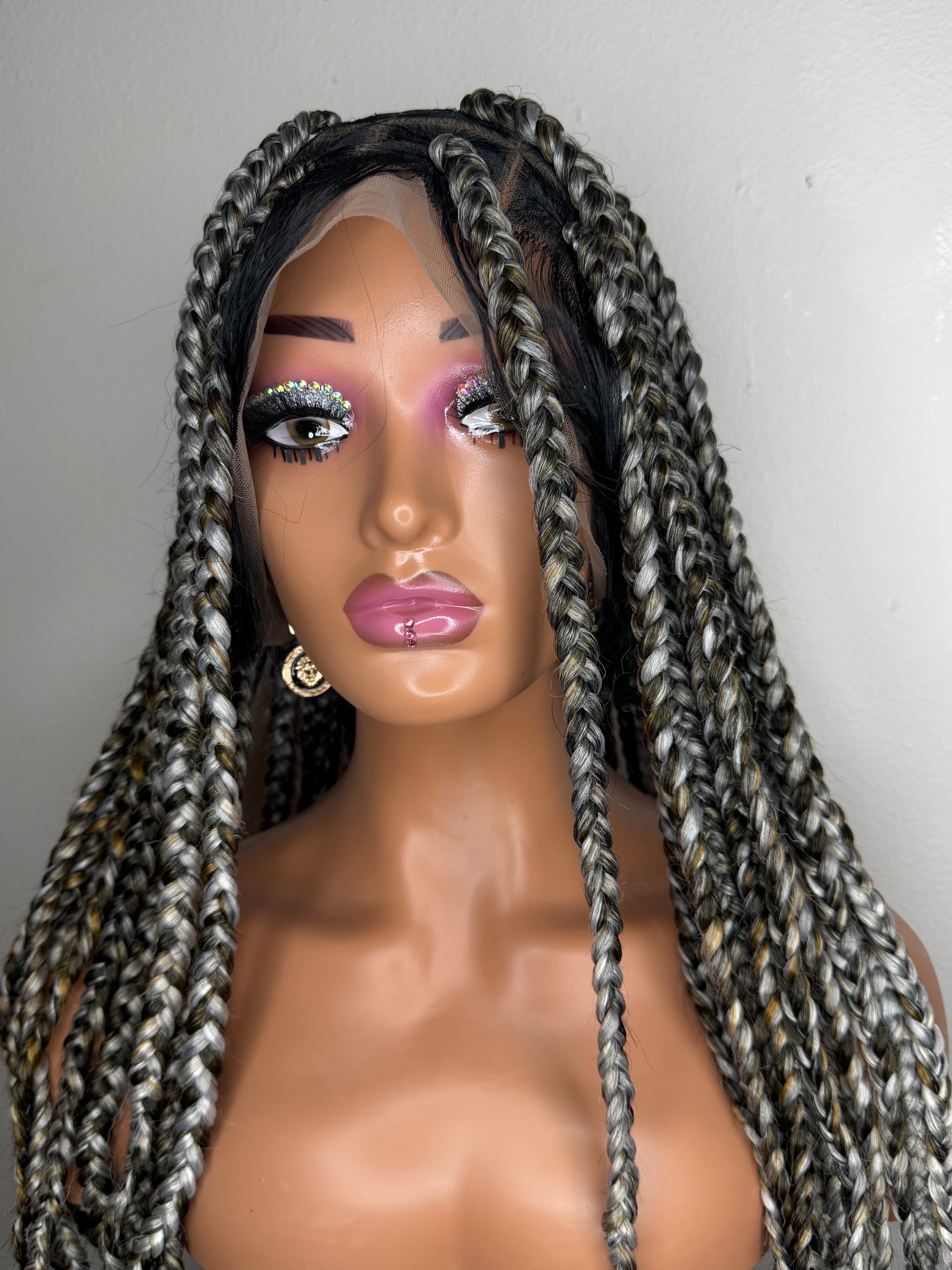Knotless Box Braided Wig – Full Lace