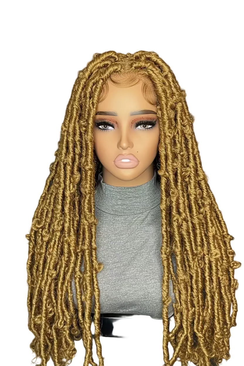 Luxury Faux Locs full Lace Wig