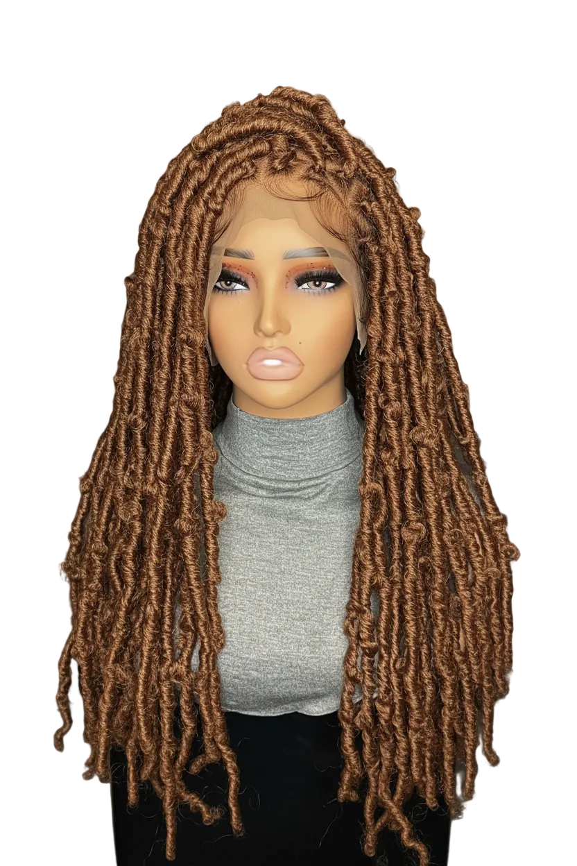 Luxury Faux Locs full Lace Wig