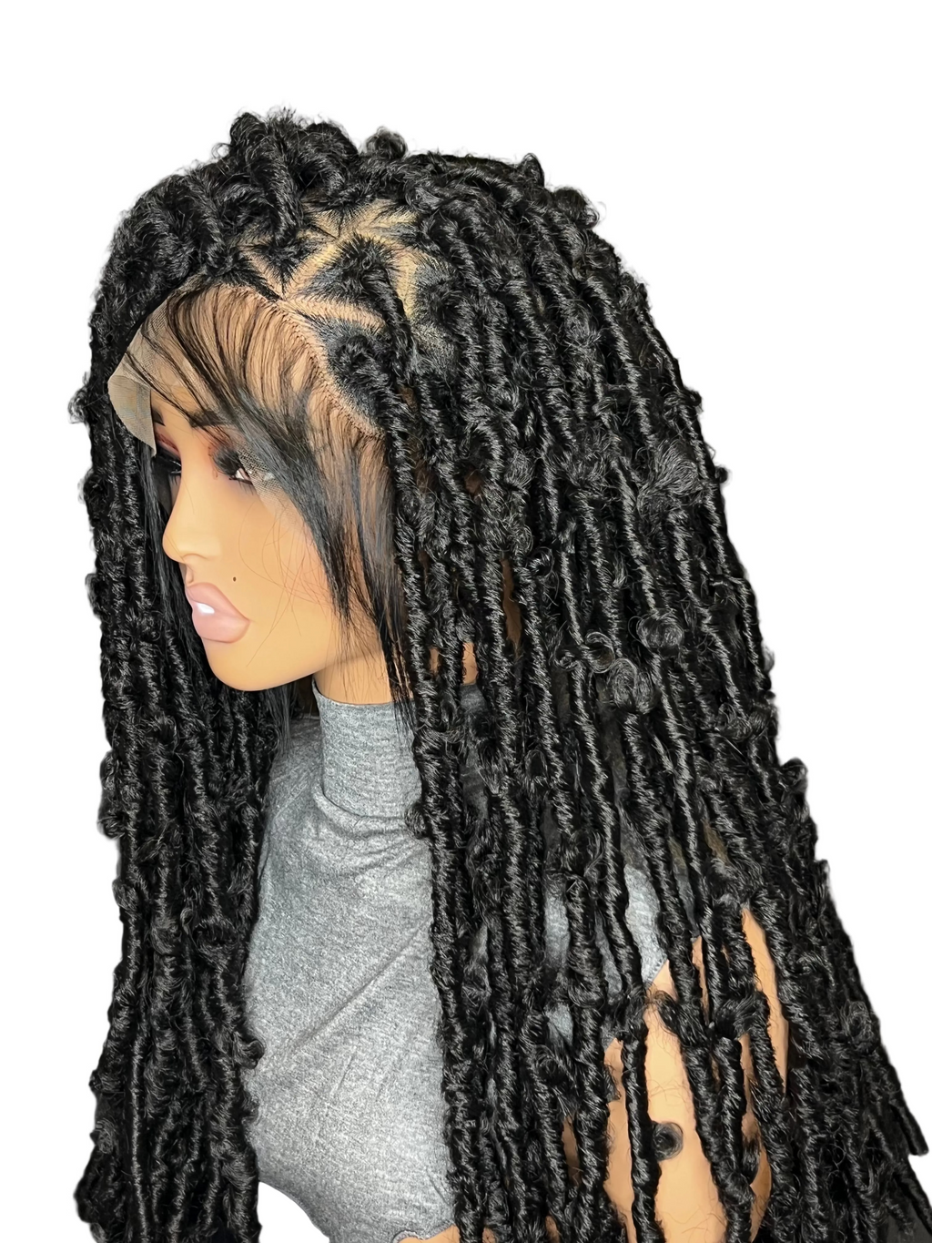 Luxury Faux Locs full Lace Wig