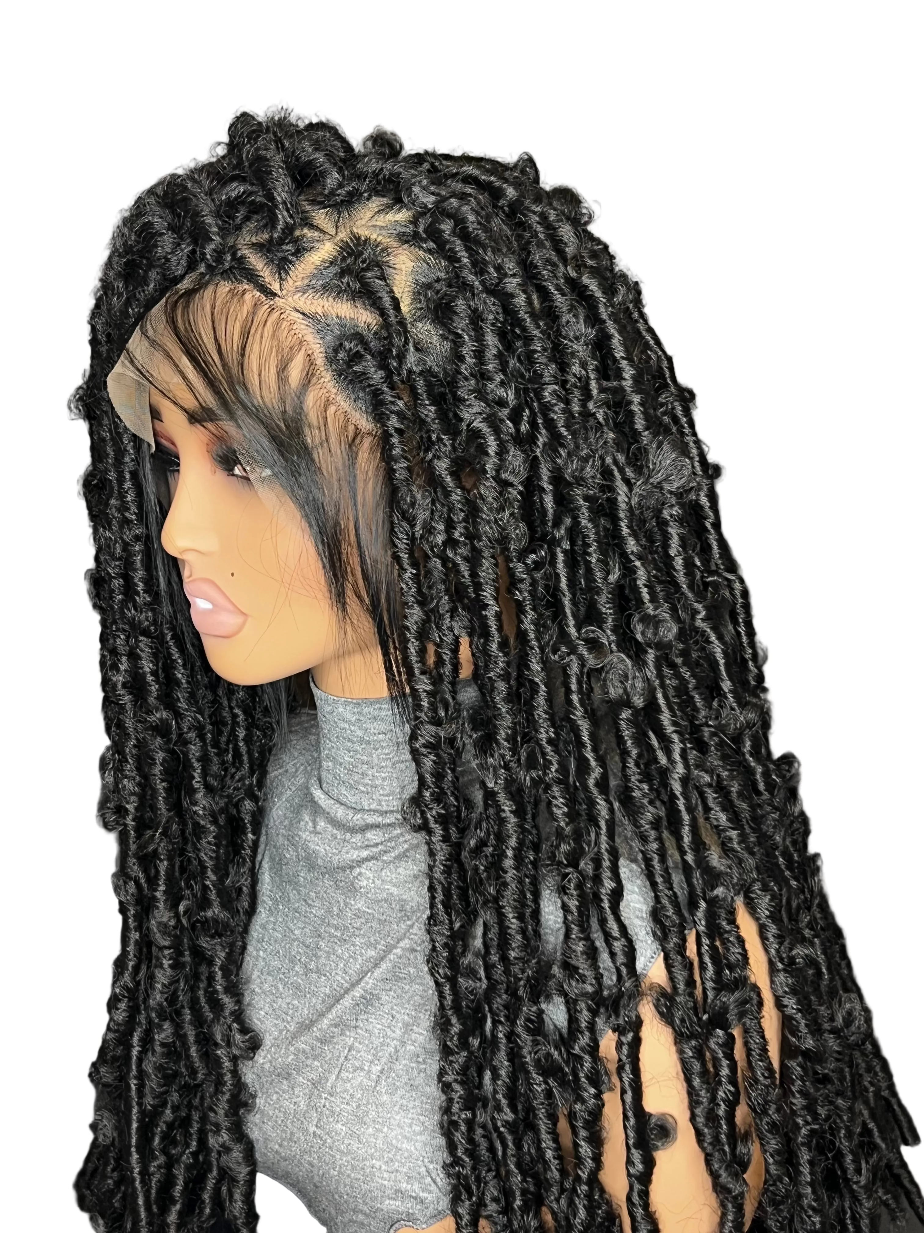 Luxury Faux Locs full Lace Wig